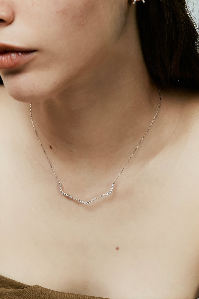 Trace Wave Trio Necklace - PRMAL