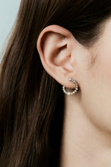 Bubble Circle Earring M - PRMAL