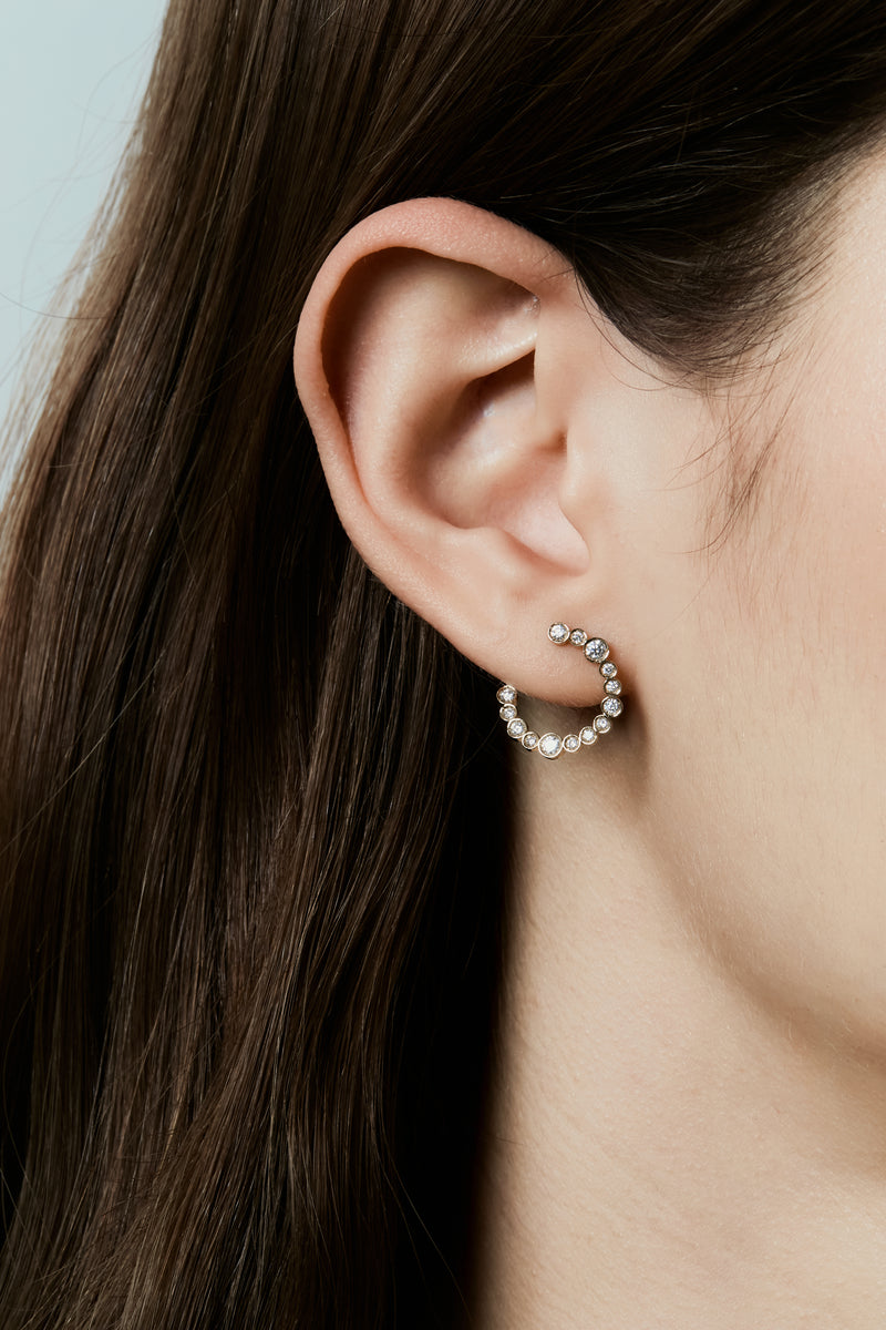 Bubble Circle Earring M - PRMAL