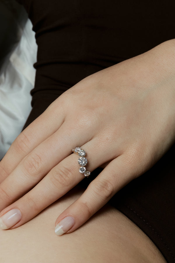 Infinity Wave Diamond Ring - PRMAL