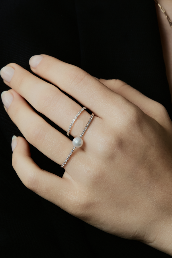 Classic Pave Diamond Ring - PRMAL