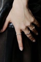 Infinity Wave Diamond Ring - PRMAL