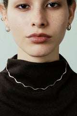 Trace Wave Eternity Choker Necklace - PRMAL