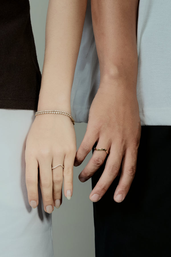 Patra Wave Gold Ring - PRMAL