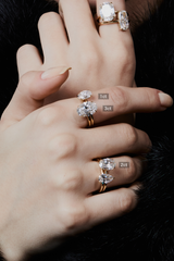 Alta Solitaire Plain Ring [Oval] [Bridal Edition] - PRMAL