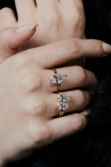 Alta Solitaire Plain Ring [Pear] - PRMAL