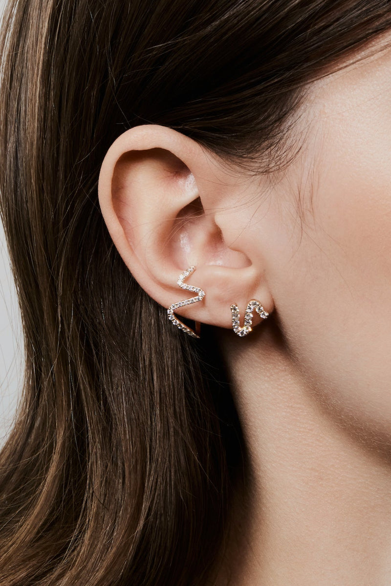 Sync Wave Ear Cuff - PRMAL