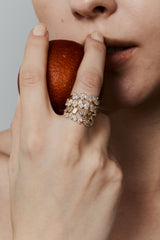 Pear Half Eternity Ring