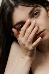 1ct Pear Wave Pinky Ring - PRMAL