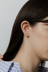 Duo Pear Stud Earring - PRMAL