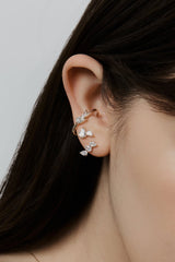 Duo Pear Stud Earring - PRMAL