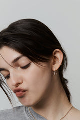 Heart Hoop Earring L - PRMAL