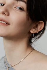 Heart Hoop Earring L - PRMAL