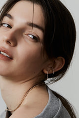 Heart Hoop Earring L - PRMAL