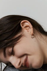 Heart Hoop Earring L - PRMAL