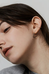 Heart Hoop Earring L - PRMAL