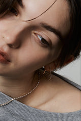 Heart Hoop Earring L - PRMAL