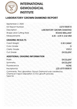 0.30ct Faria Halo Bold Plain Ring [D/VVS2/EX] - PRMAL