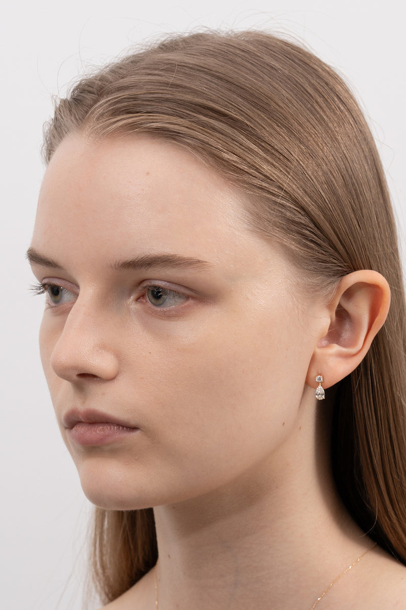 Pear Drop Diamond Earring - PRMAL