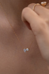 Marquise Emerald Duo Necklace - PRMAL