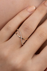 Double Wave Ring