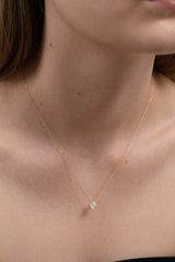 Facet 1ct Pear Necklace