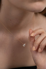 Facet 1ct Pear Necklace - PRMAL