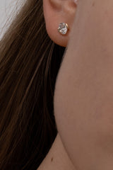 Facet 0.5ct Oval Stud - PRMAL