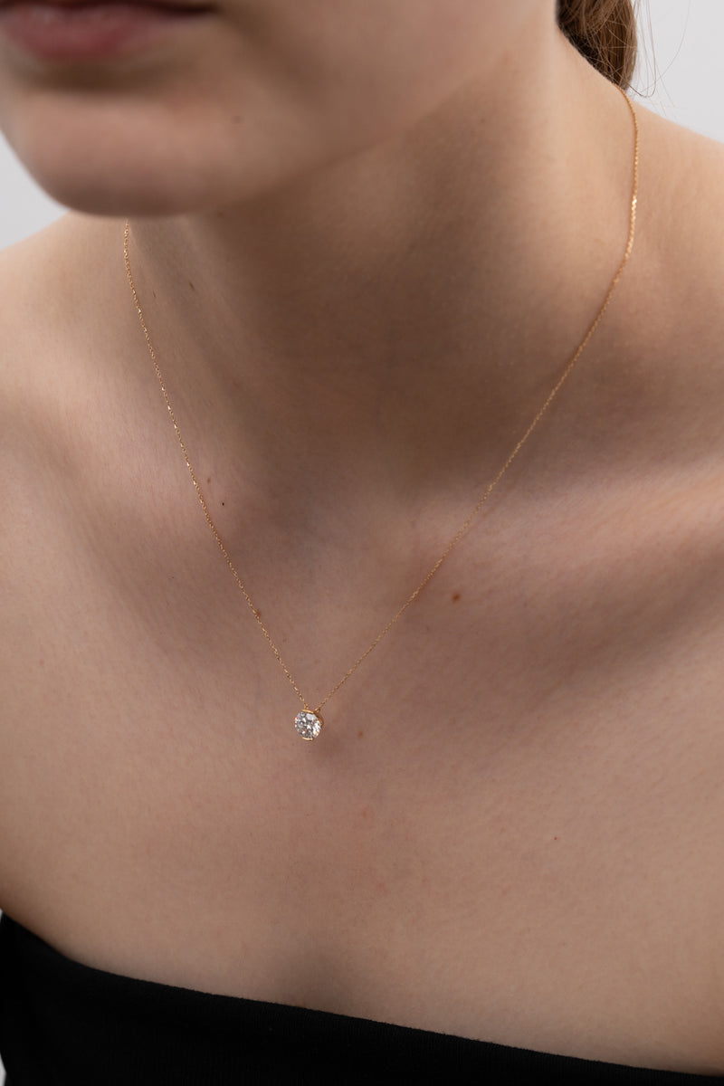Facet 1ct Round Necklace - PRMAL