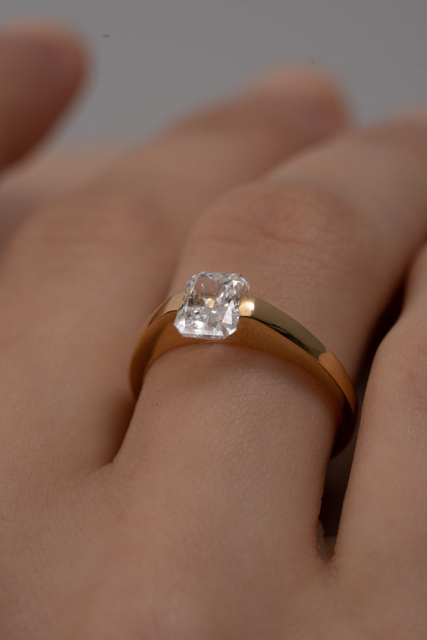 Facet 1ct Radiant Ring - PRMAL
