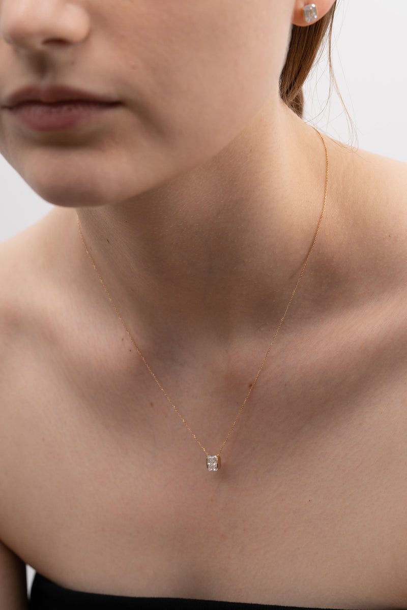 Facet 1ct Radiant Necklace