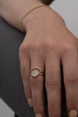 Stacking Half Circle Ring