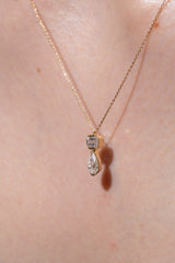 Emerald Pear Duo Necklace - PRMAL