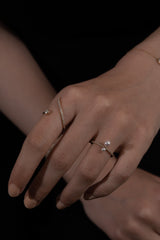 Twin Pearl Pave Ring - PRMAL