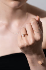 Twin Pearl Pave Ring - PRMAL