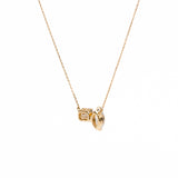 Marquise Emerald Duo Necklace - PRMAL