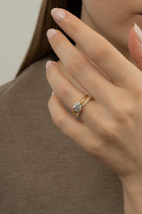 Pave Dome Open Ring [Bridal Edition] - PRMAL
