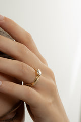 Pave Dome Open Ring - PRMAL