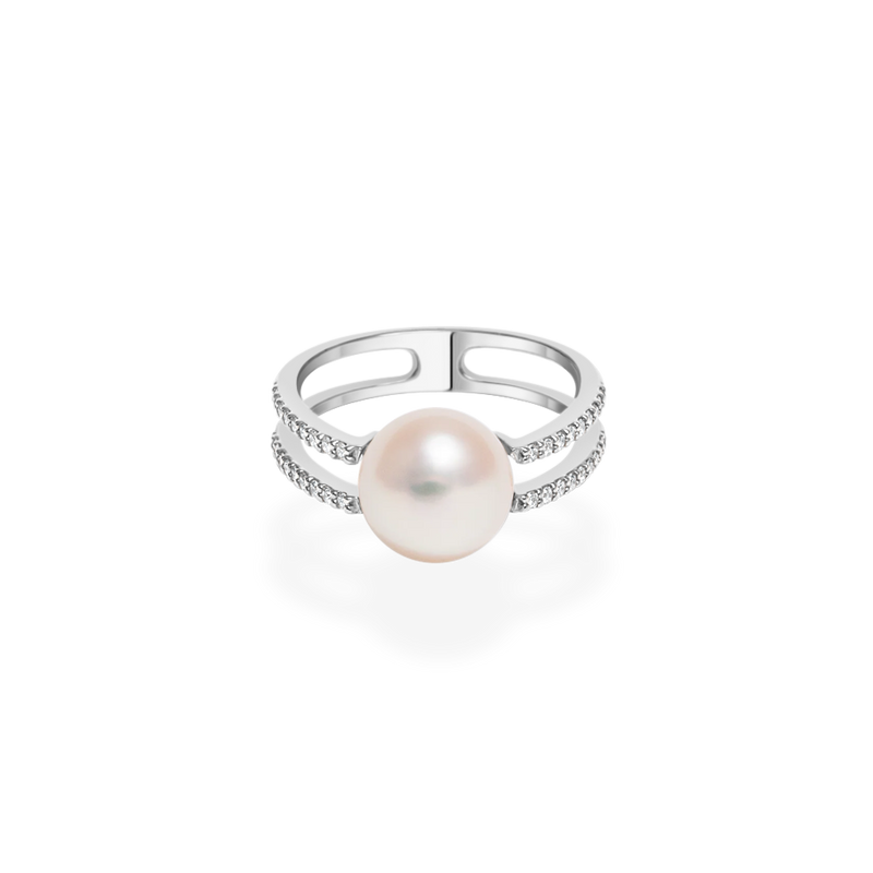 Pearl Double Oval Ring