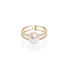 Pearl Double Oval Ring - PRMAL