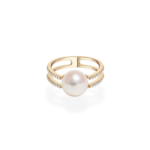 Pearl Double Oval Ring