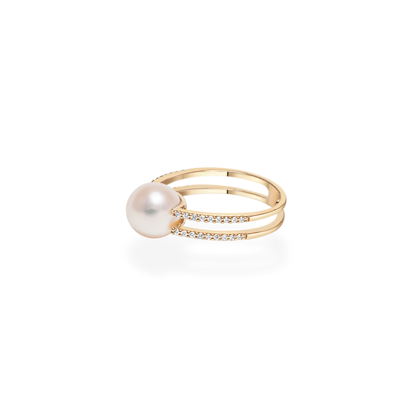 Pearl Double Oval Ring - PRMAL