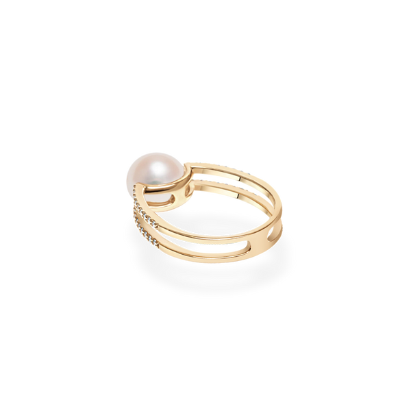 Pearl Double Oval Ring - PRMAL