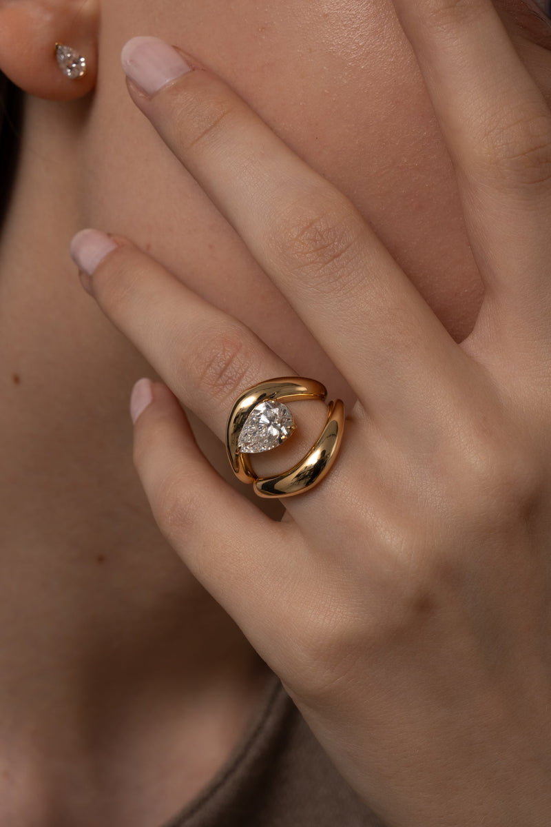 Wave Dome Ring [Bridal Edition] - PRMAL