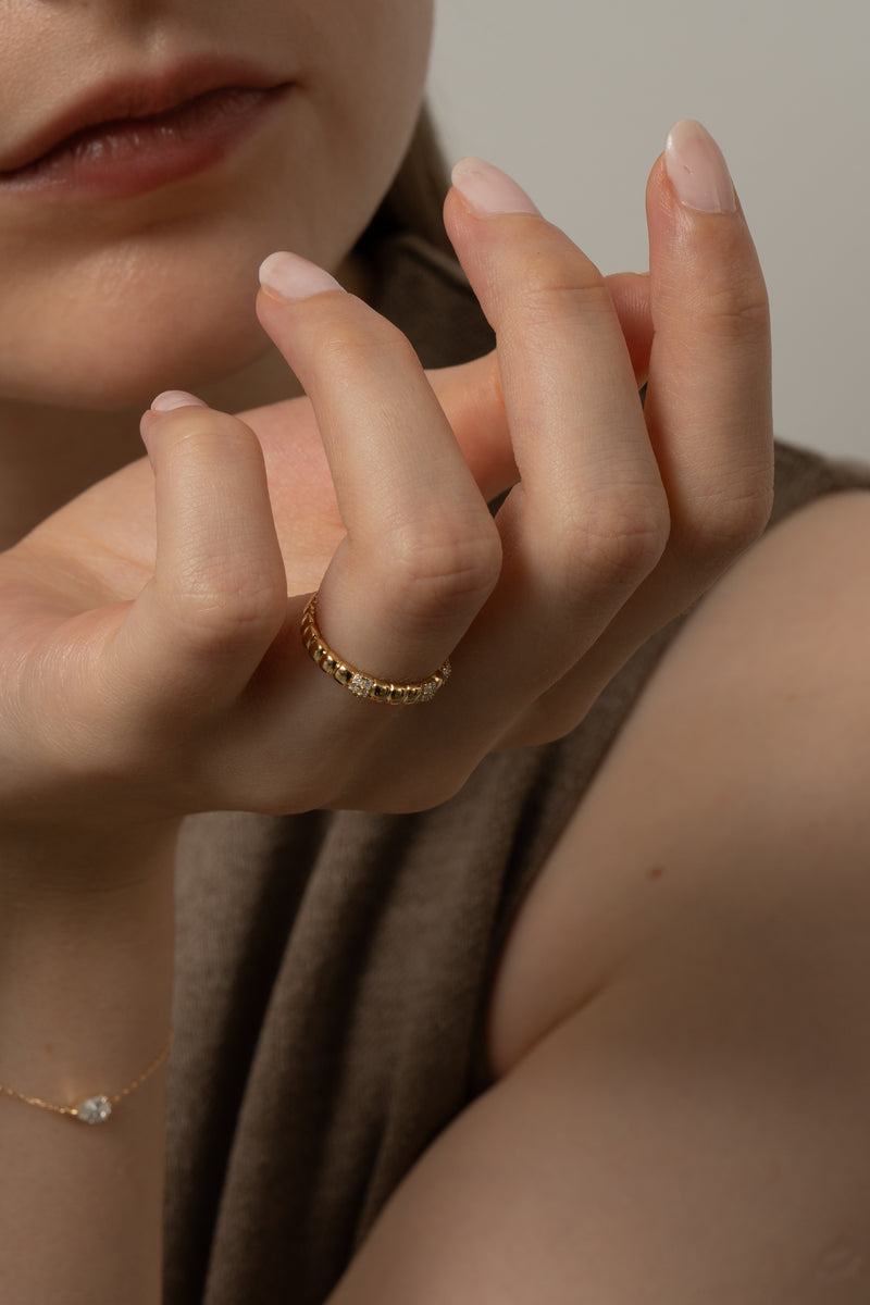 Pula Puff Pave Ring - PRMAL