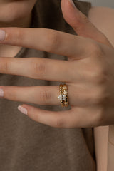 Pula Puff Solitaire Ring [Pear] - PRMAL