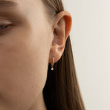 Hoop Pave Earring S - PRMAL