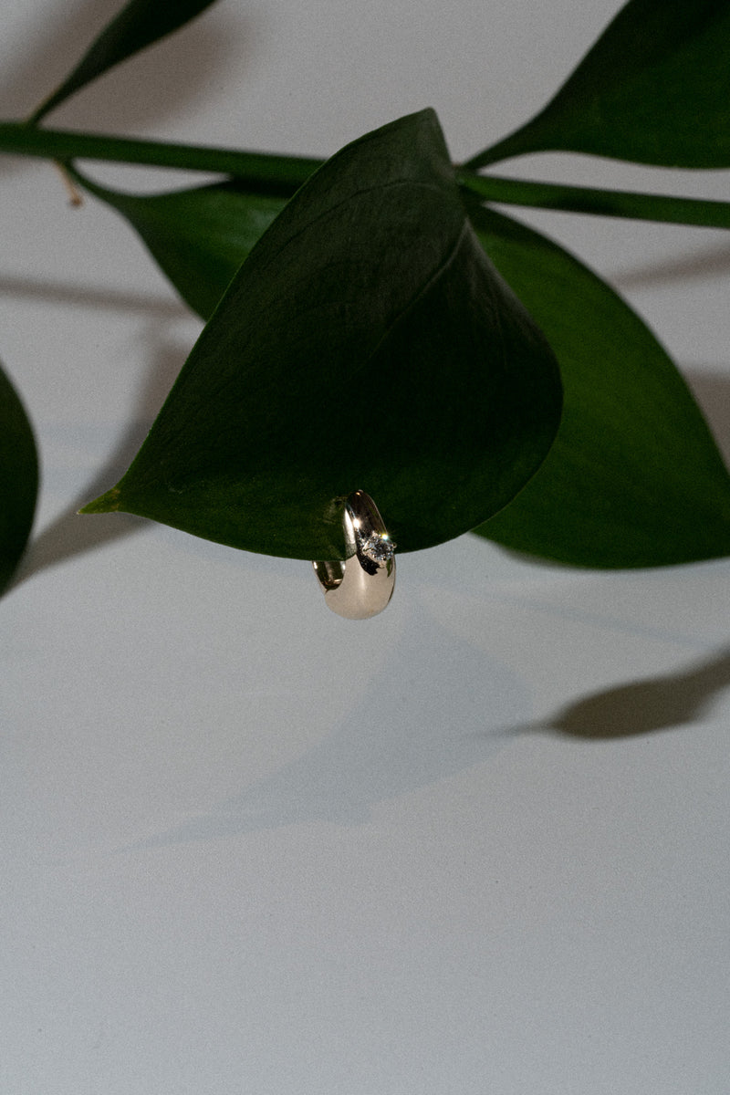 Drop Hoop Earring S - PRMAL