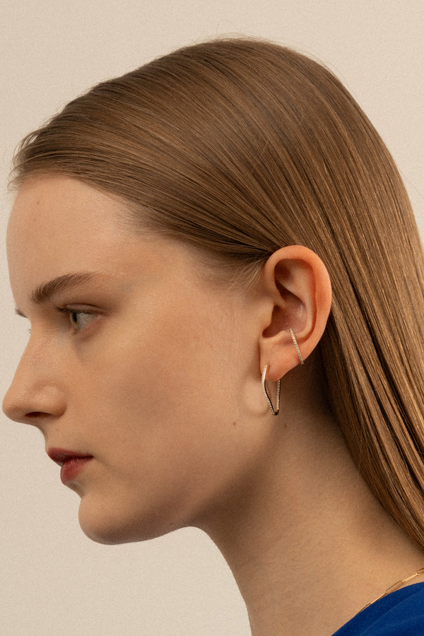 Pave Bar Ear Cuff - PRMAL