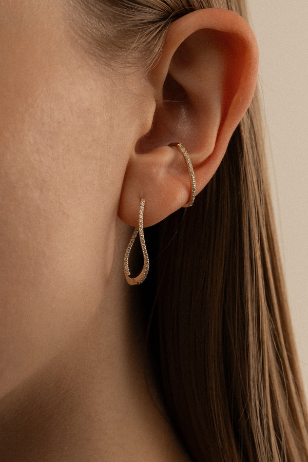 Pave Bar Ear Cuff - PRMAL